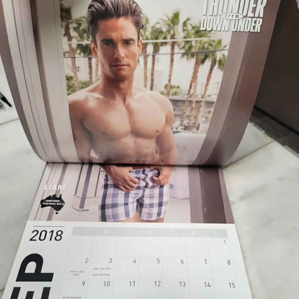 Thunder from Down Under Roadtrip to Vegas 2019 Wall Calendar